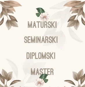 Seminarski, diplomski, master radovi (pomoć pri izradi)