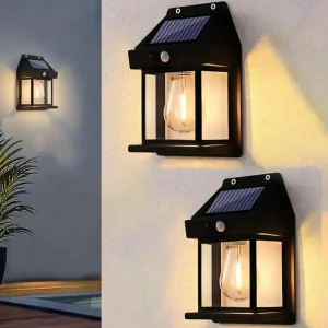 Solarna lampa Fenjer Zidna lampa sa senzorom Solarni luster