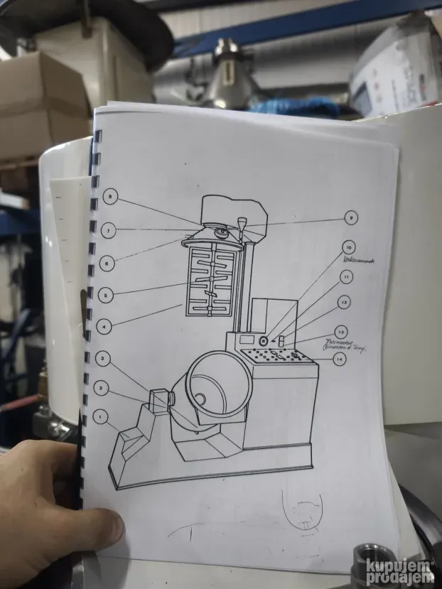 NOV NOV Vakuum homogenizator sa mešačem Dumek 100 lit