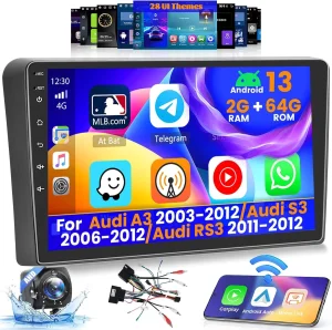 Multimedija za Audi A3 S3 RS3 2003-2012 / 2+64G / 9 inch