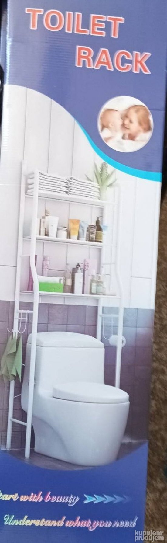 Polica iznad wc solje za kupatilo multifunkcionalna