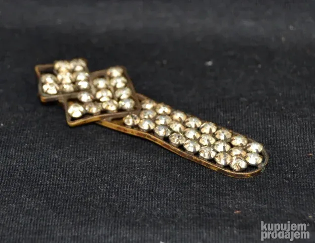 Antikvarna kopča šnala za maramu ešarpu sa cirkonima