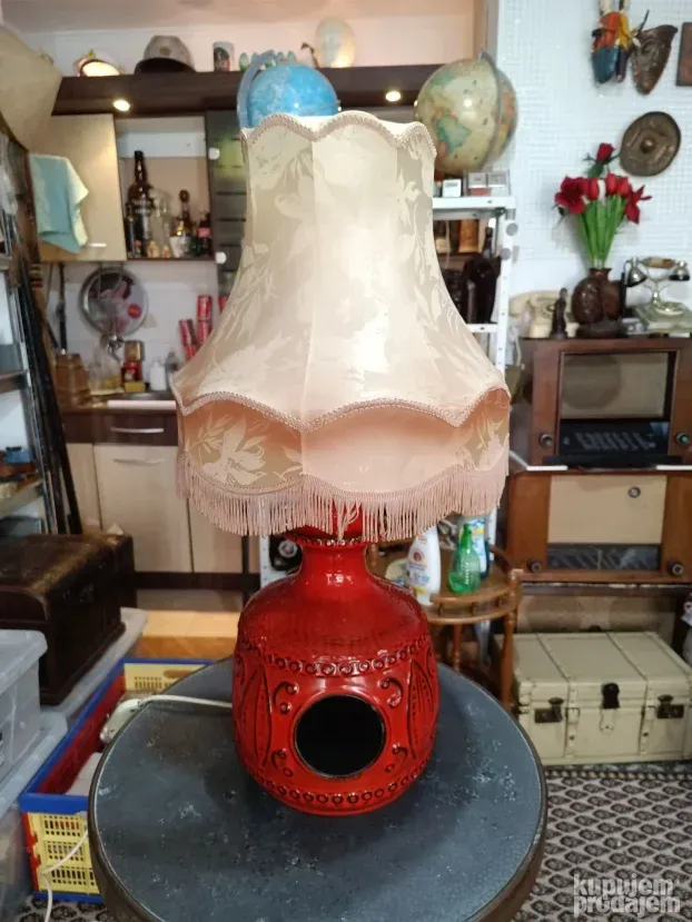 Fat lava W.Germany keramička lampa sa noćnim svetlom