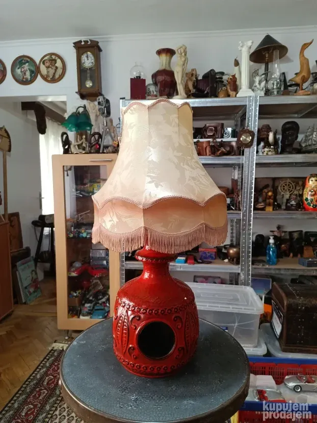 Fat lava W.Germany keramička lampa sa noćnim svetlom