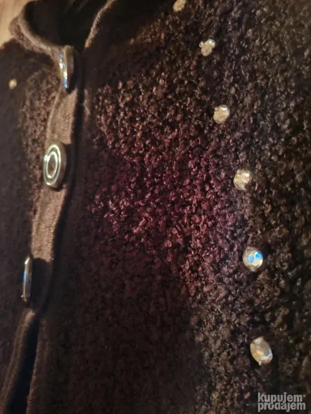 SNIŽENO! Topli mekani pončo sa kapuljačom, nov.