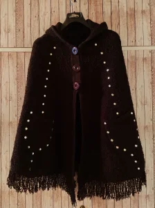 SNIŽENO! Topli mekani pončo sa kapuljačom, nov.