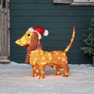 LED Novogodišnja figura Pas 65 cm