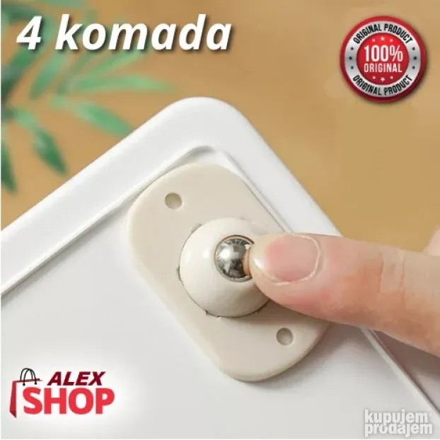 Samolepljivi točkići za lako pomeranje stvari po kući