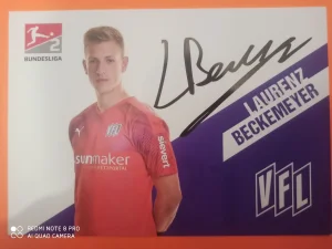 Autogram Laurenz Beckemeyer fudbal
