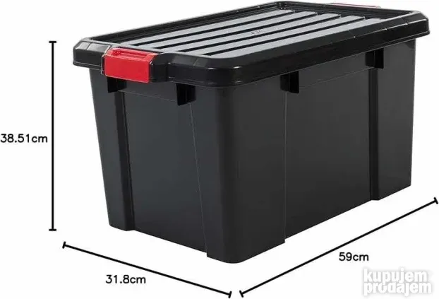 Plasticna Kutija sa Poklopcem 50L - Iris #29