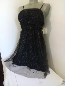 Nova K crna sa srebrnim tackicama S