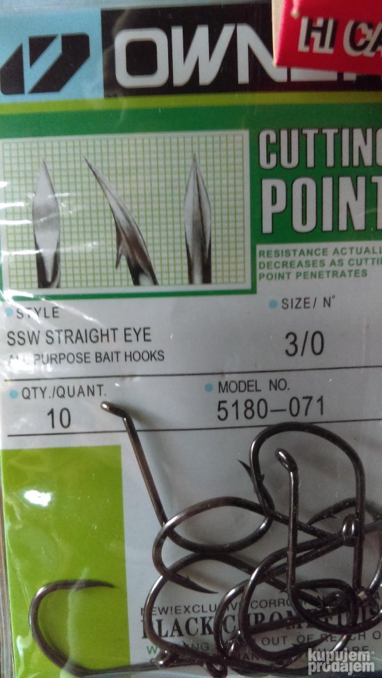 Šaranske udice (kovane) vel.: 3/0,4/0,5/0 - novo!