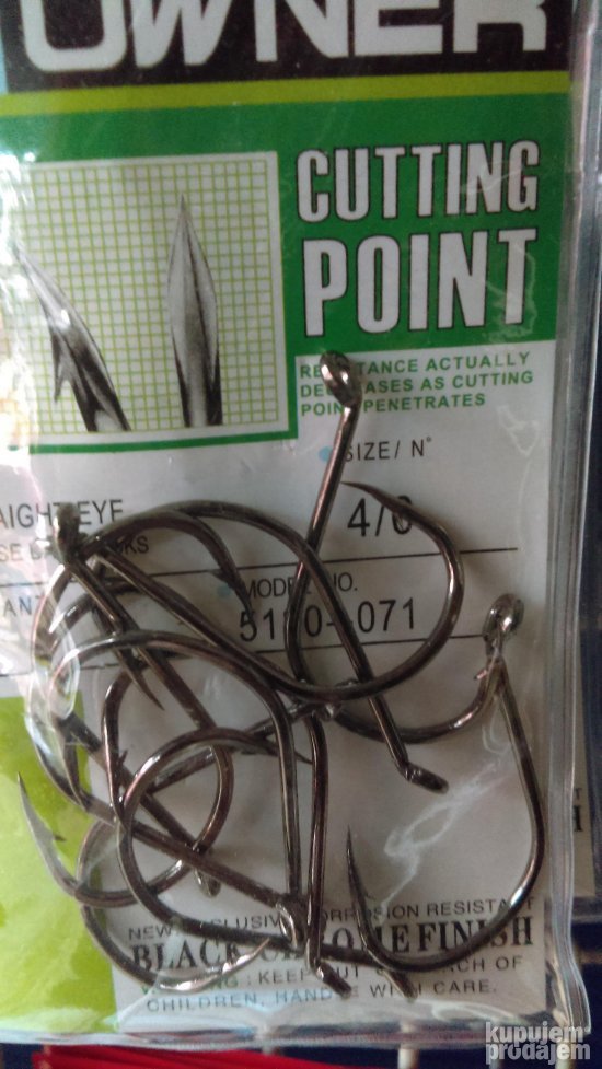 Šaranske udice (kovane) vel.: 3/0,4/0,5/0 - novo!