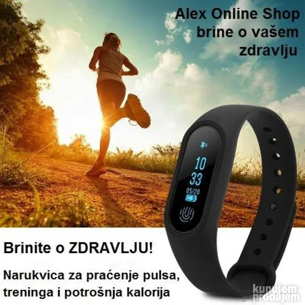 Narukvica za praćenje pulsa, kalorija i treninga