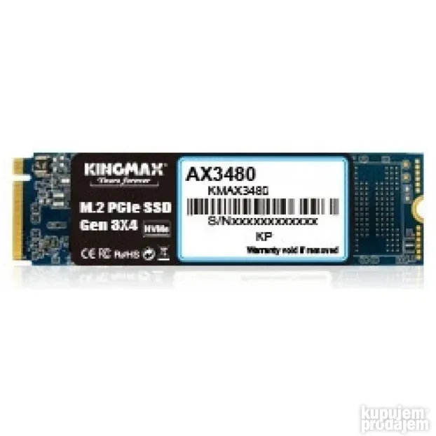 KINGMAX 2TB AX3480 M.2 PCIe M.2 2280 KMAX3480-2TB
