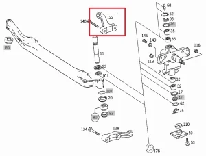 Ruka spone upravljaca MERCEDES BENZ ATEGO
