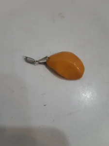 Privezak od baltickog cilibara i ruskog srebra 875