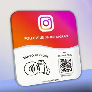 Društvene mreže NFC kartice i akril samolepljivi sa qr kodom