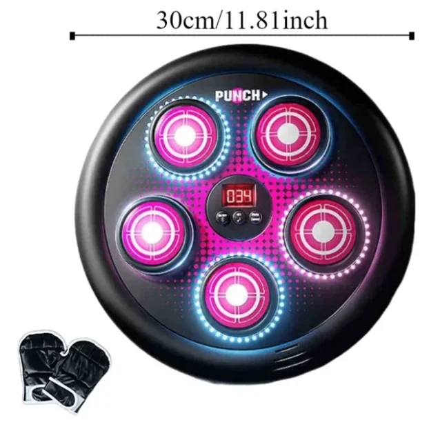 MUZIČKA LED BOKS TABLA Interaktivna mašina + rukavice