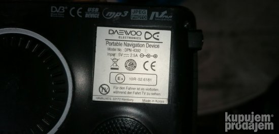 navigacija za auto daewoo dpn-4392 neispitana
