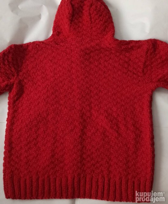 Ženski džemper 100% vuna ručni rad XL