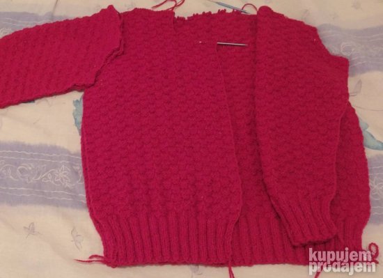 Ženski džemper 100% vuna ručni rad XL
