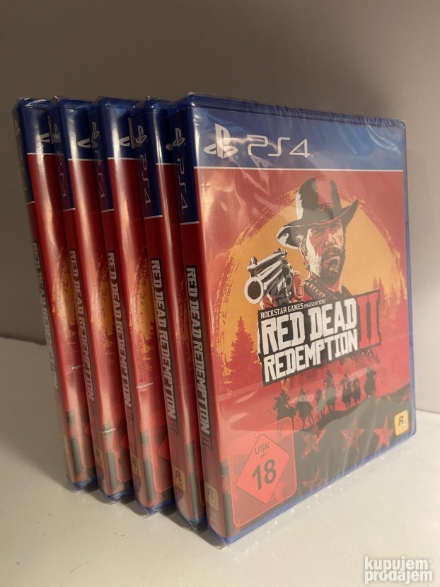 Playstation 4 Red dead redemption 2 Novo celofan