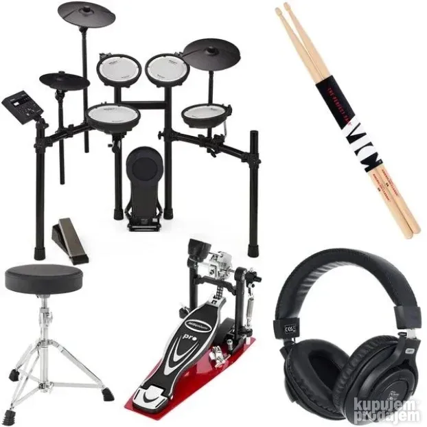 Roland TD-07KV V-Drum Set Bundle Elektronski Bubnjevi