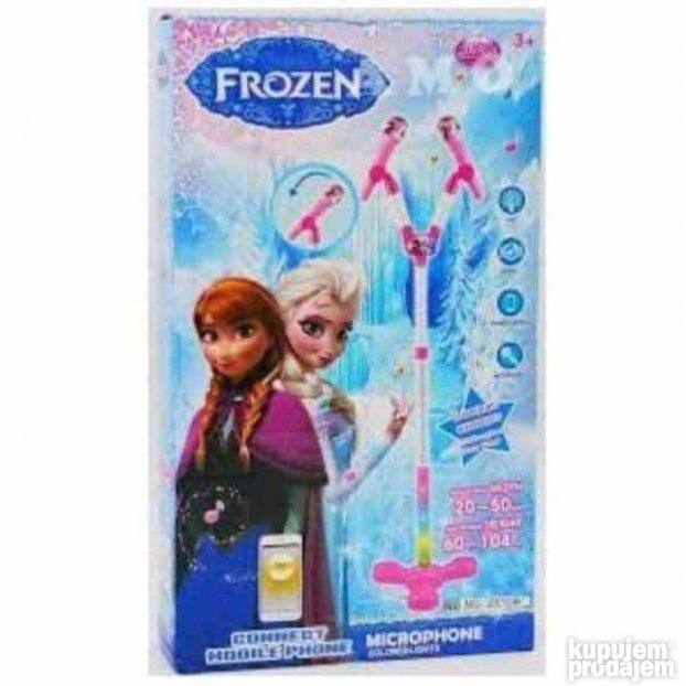 Dupli mikrofon Frozen svetleći stalak