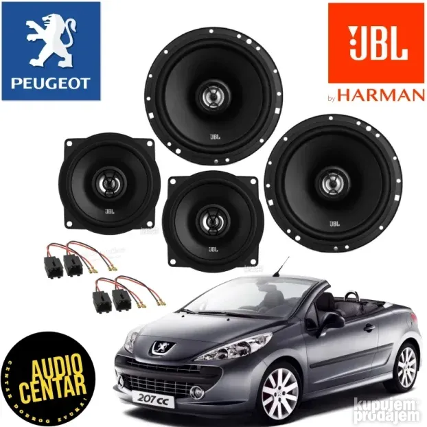 Peugeot 207CC komplet zvučnika JBL Stage1 CX4130