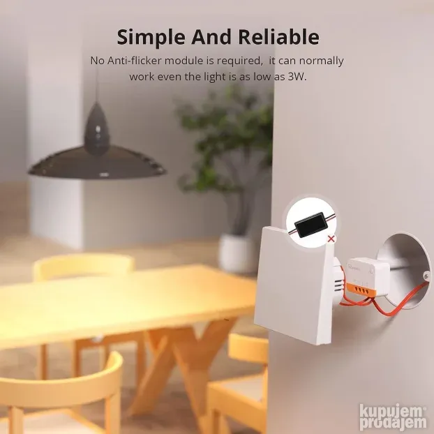 SONOFF ZBMINIL2 Zigbee prekidač za ugradnju u doznu