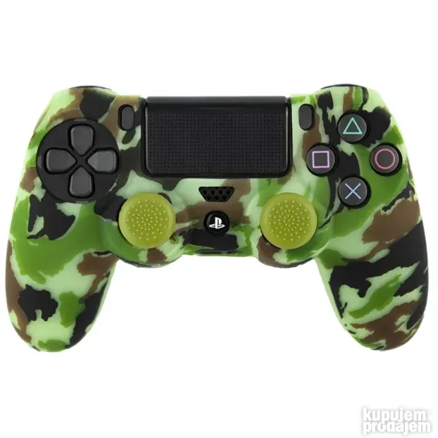 Fr-tec Silicon Case + Thumb Non-slip Ps4 Camouflage Green