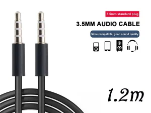 Xwave Audio kabl 3.5mm-3.5mm AUX 1.2m crni
