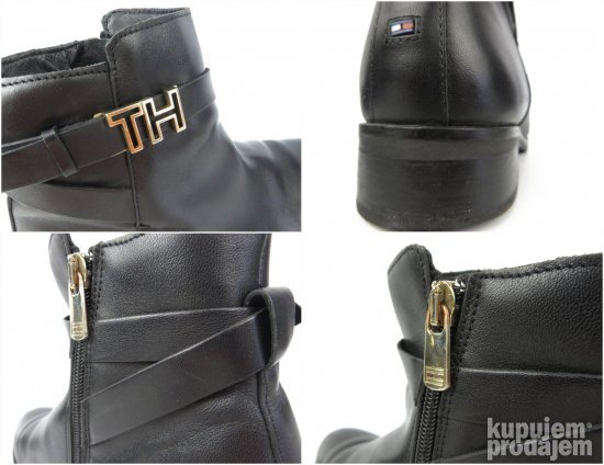 Tommy Hilfiger Kožne čizmice TOP MODEL T1747