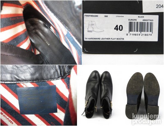 Tommy Hilfiger Kožne čizmice TOP MODEL T1747