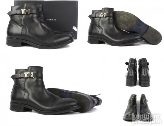 Tommy Hilfiger Kožne čizmice TOP MODEL T1747