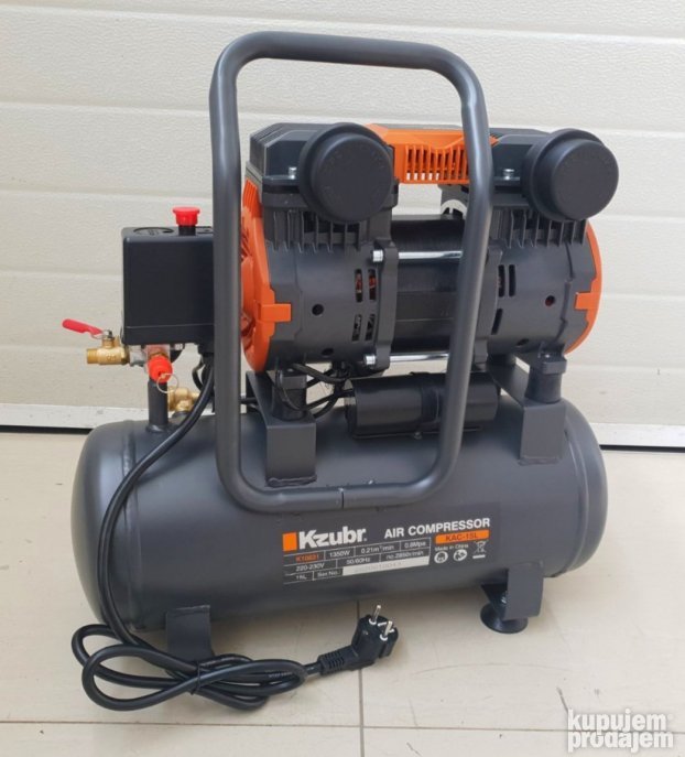 Kompresor bešumni KZUBR 15 litara - 2 GODINE GARANCIJE - KupujemProdajem