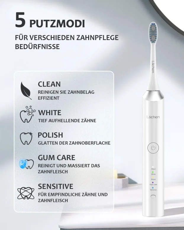 Lachen električna četkica za zube sa 6 nastavaka / glava