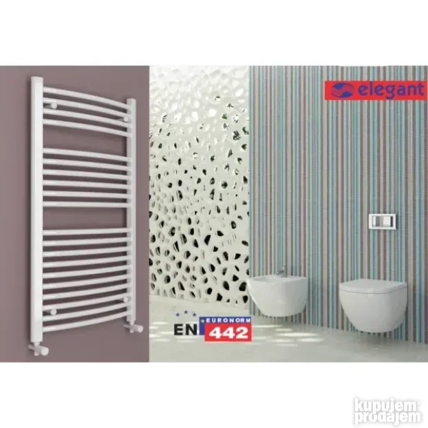 Cevni registar Elegant-sušač za kupatilo Beli širine 500/600