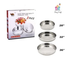Inox tepsije 3 komada