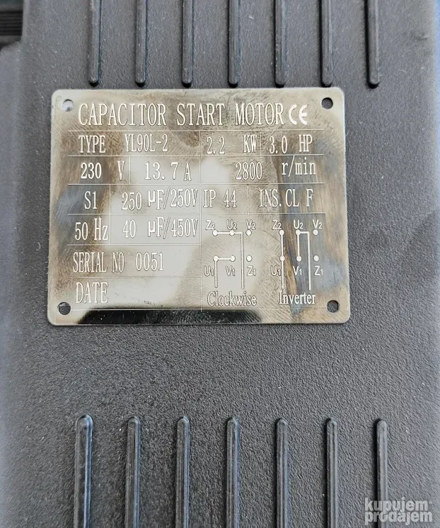Dvoklipni kompresor 100 L ProLineTech PLT/AC-100L