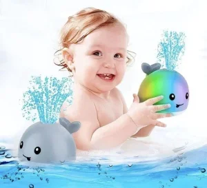 Igračka svetleći delfin, fontana, za decu