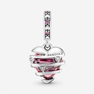 PANDORA privezak Confession of Love Heart srebro ale s925