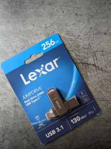 Lexar Jumpdrive Dual Drive D400 256gb 3.1 NOVO Original