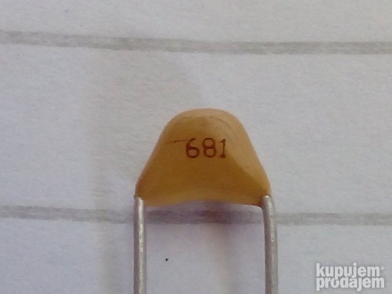 Nov monolitički keramički kondenzator 680pf / 50V