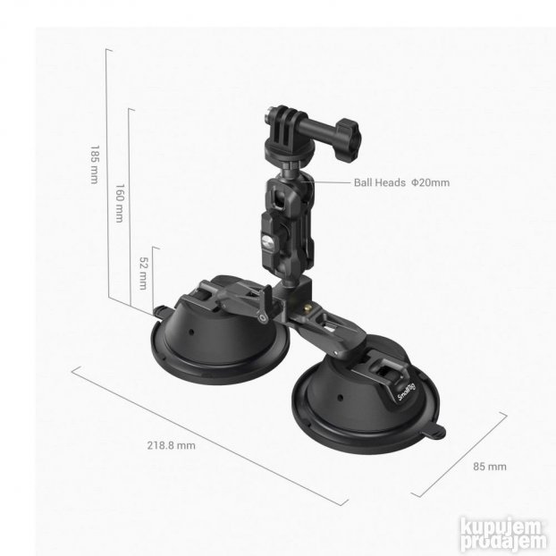 SmallRig dupli vakumski nosac (suction cup) 3566