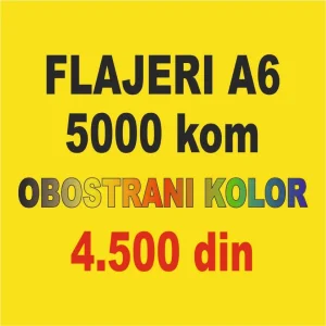 AKCIJA! Štampa flajera, flajeri su sa pripremom za štampu