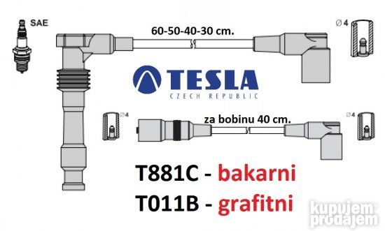 Opel Vectra A 2.0 16V - KABLOVI T881C - vektra