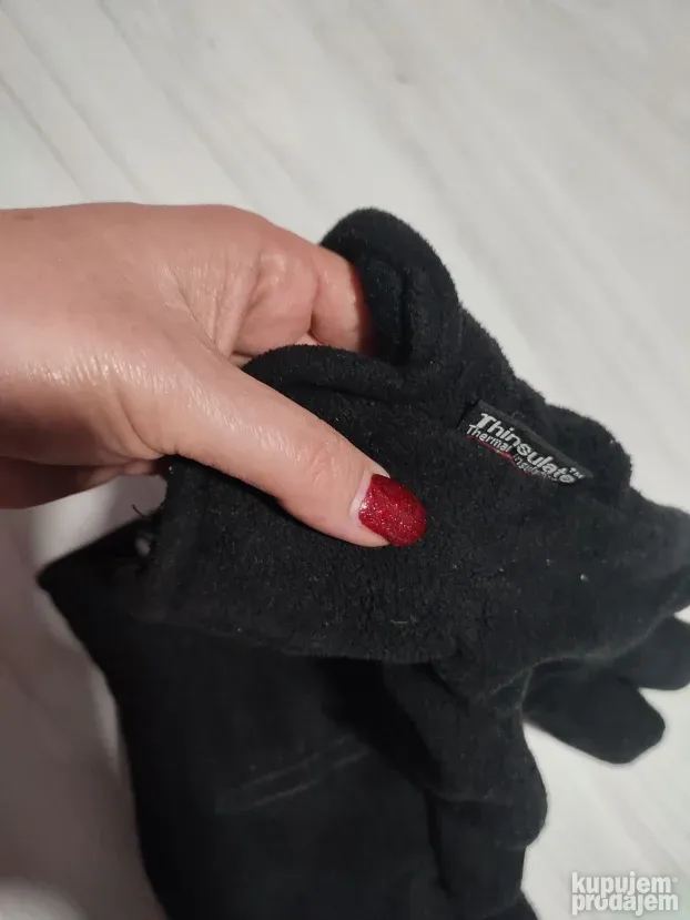 PRO SKI deblje crne zimske rukavice vel. XL