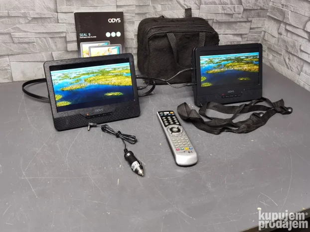 Odys Portable DVD USB 9 inca SET sa 2 ekrana za auto